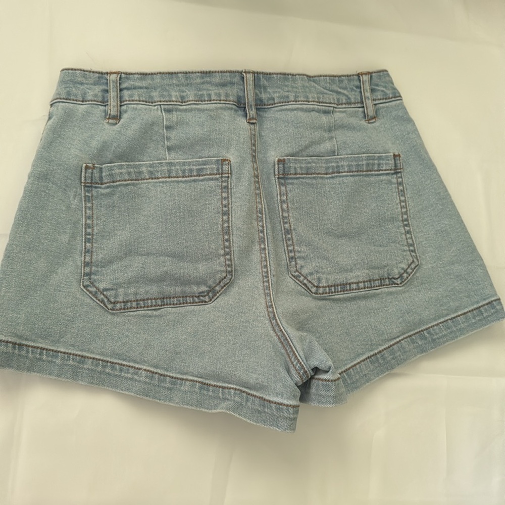 And Now This Hi-Rise Women's Light Blue Denim Shorts Size 27 Festival, Western - Picture 4 of 8